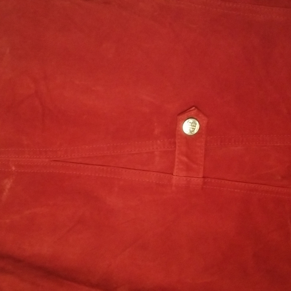 Bradley Bayou Red Suede Ladies Coat - Picture 3 of 9